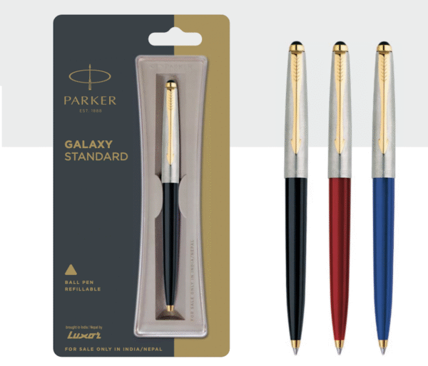 Galaxy Standard Ball Pen with Gold Trim