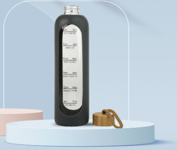 Glass Bottle with Silicone Cover