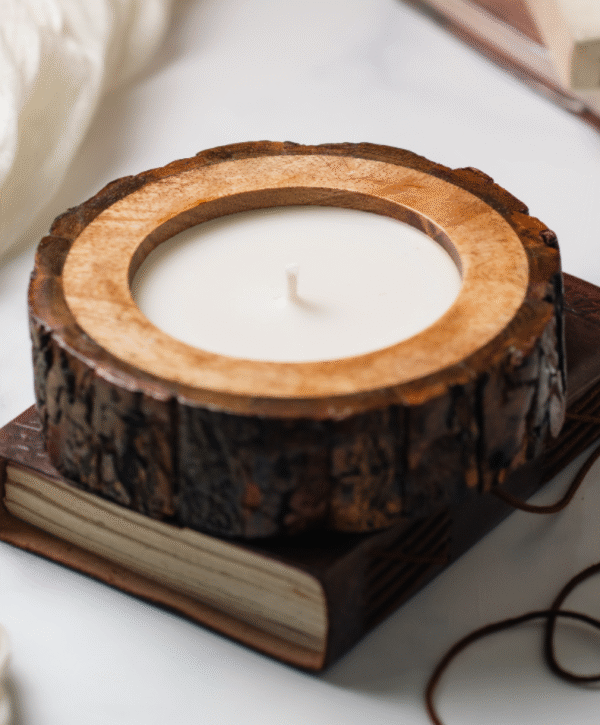Scented Wooden Log Candle