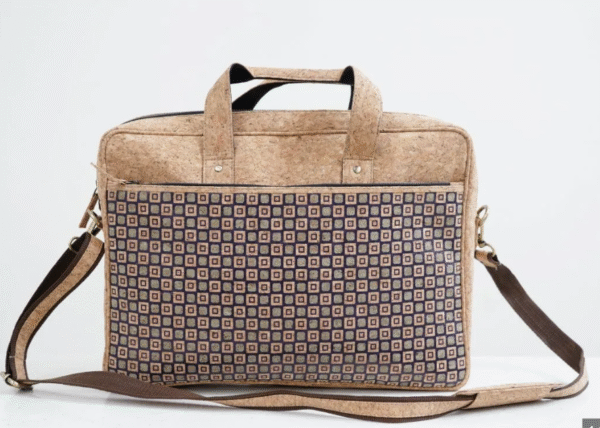 Cork Printed Laptop Bag