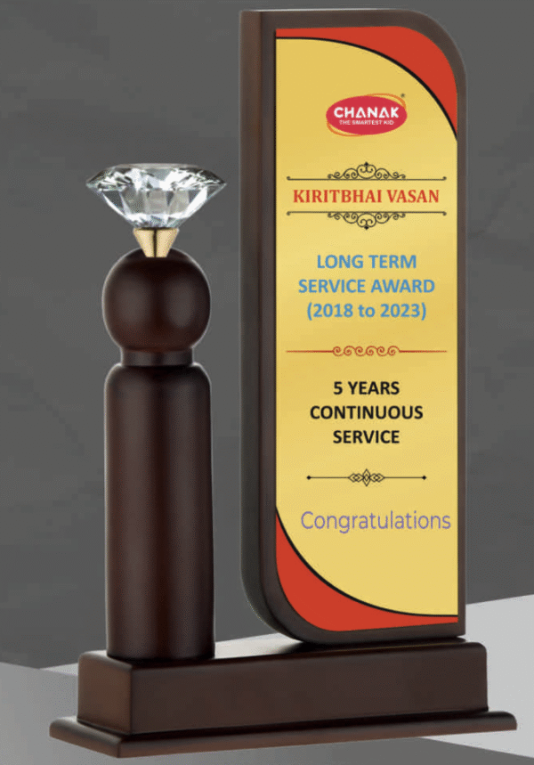Diamond Wooden Trophy