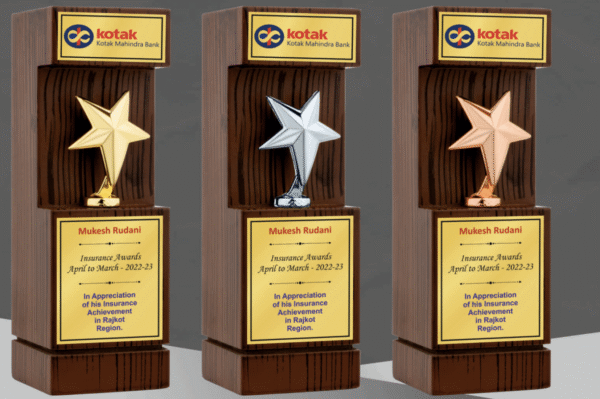 Star Wooden Trophy