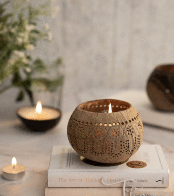 Coconut Candle Holder