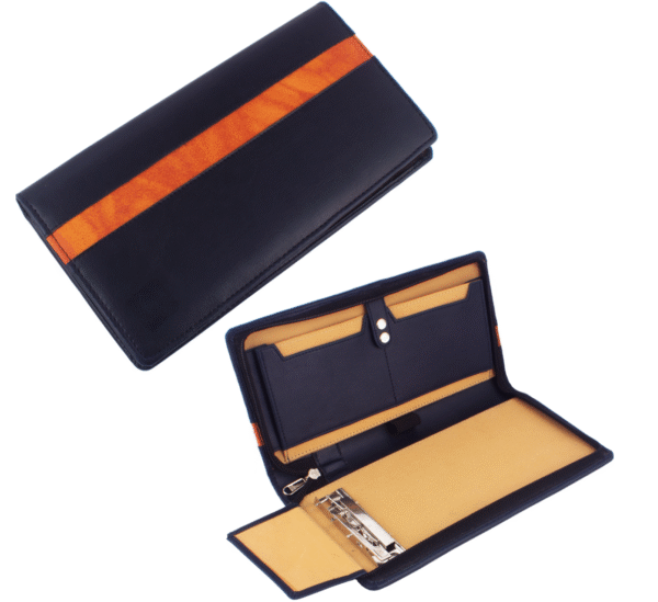 PU Leather Cheque Book Folder