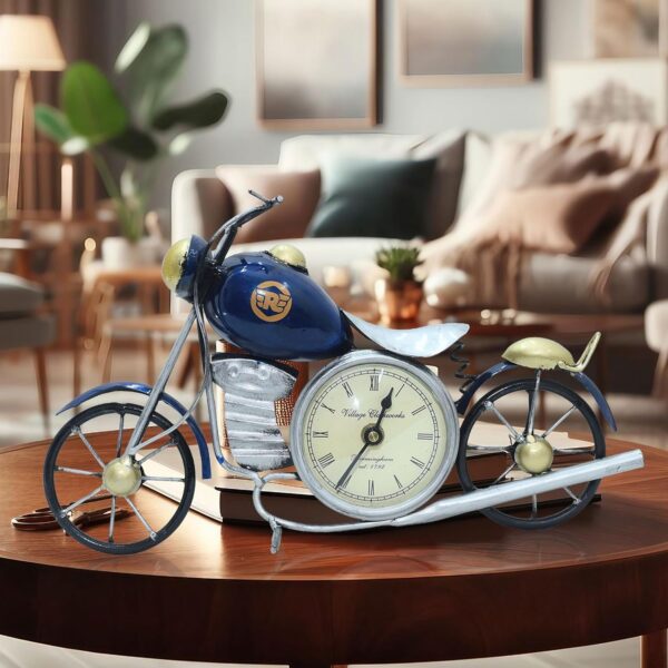 Antique Bike Analog Table Clock